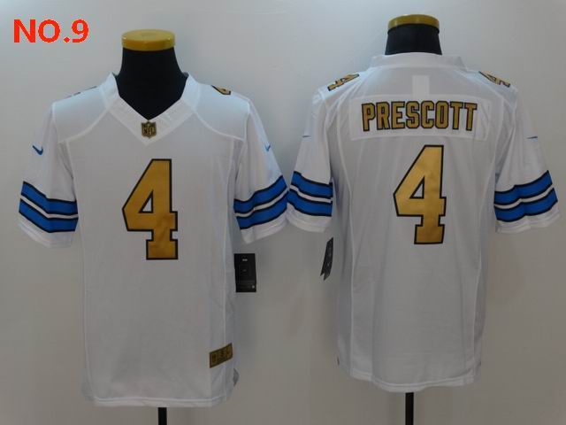 Men's Dallas Cowboys #4 Dak Prescott Jerseys NO.9;